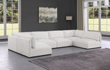 Cream Ease Fabric Modular Sectional from Meridian - Luna Furniture