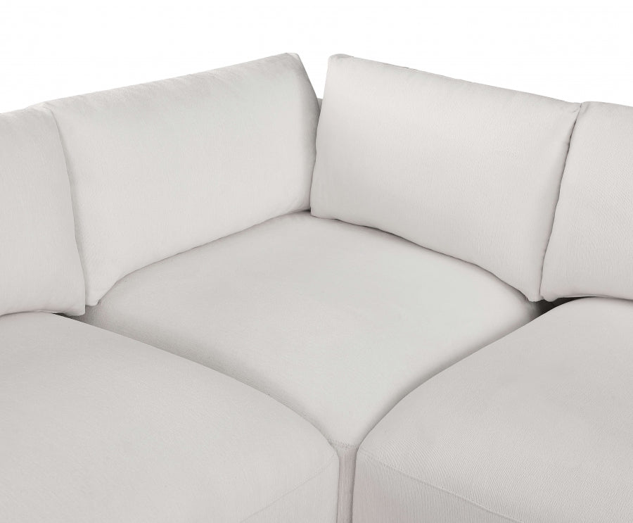 Cream Ease Fabric Modular Sectional from Meridian - Luna Furniture