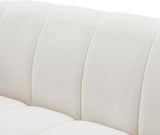 Elijah Cream Velvet Chair from Meridian - Luna Furniture