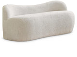 Flair Cream Boucle Fabric Bench from Meridian - Luna Furniture