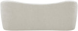 Flair Cream Boucle Fabric Bench from Meridian - Luna Furniture