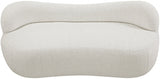 Flair Cream Boucle Fabric Bench from Meridian - Luna Furniture