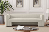 Cream Henson Velvet Sofa from Meridian - Luna Furniture