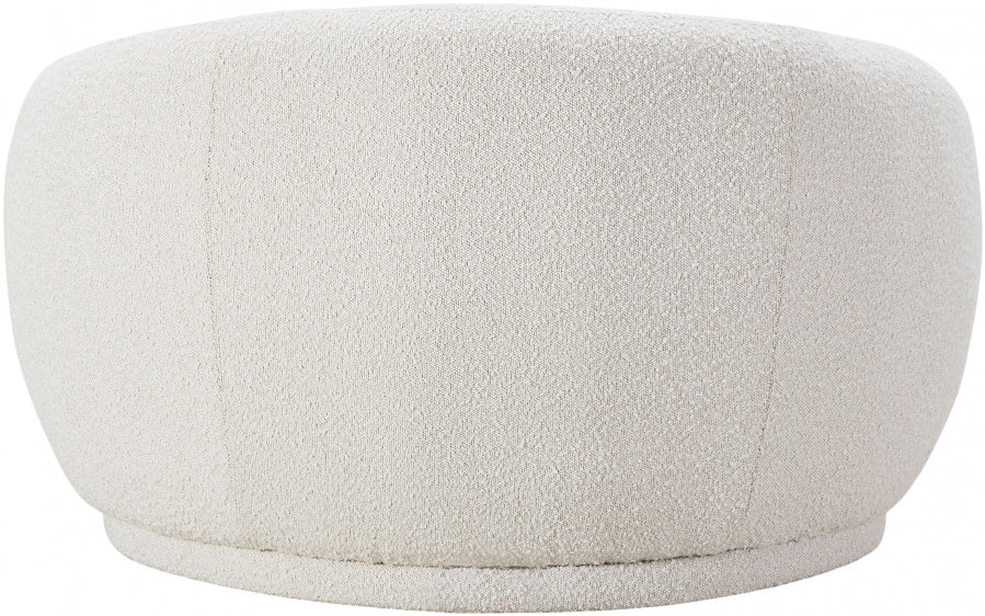 Hyde Cream Boucle Fabric Chair from Meridian - Luna Furniture