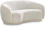 Hyde Cream Boucle Fabric Loveseat from Meridian - Luna Furniture