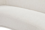 Hyde Cream Boucle Fabric Loveseat from Meridian - Luna Furniture