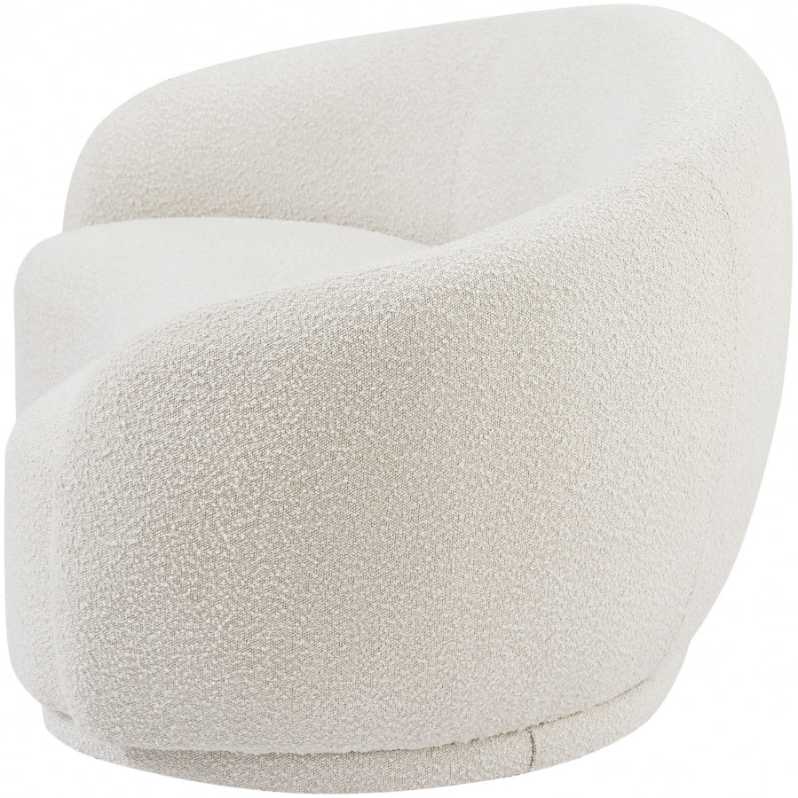 Hyde Cream Boucle Fabric Loveseat from Meridian - Luna Furniture