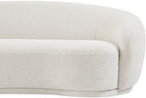 Hyde Cream Boucle Fabric Loveseat from Meridian - Luna Furniture