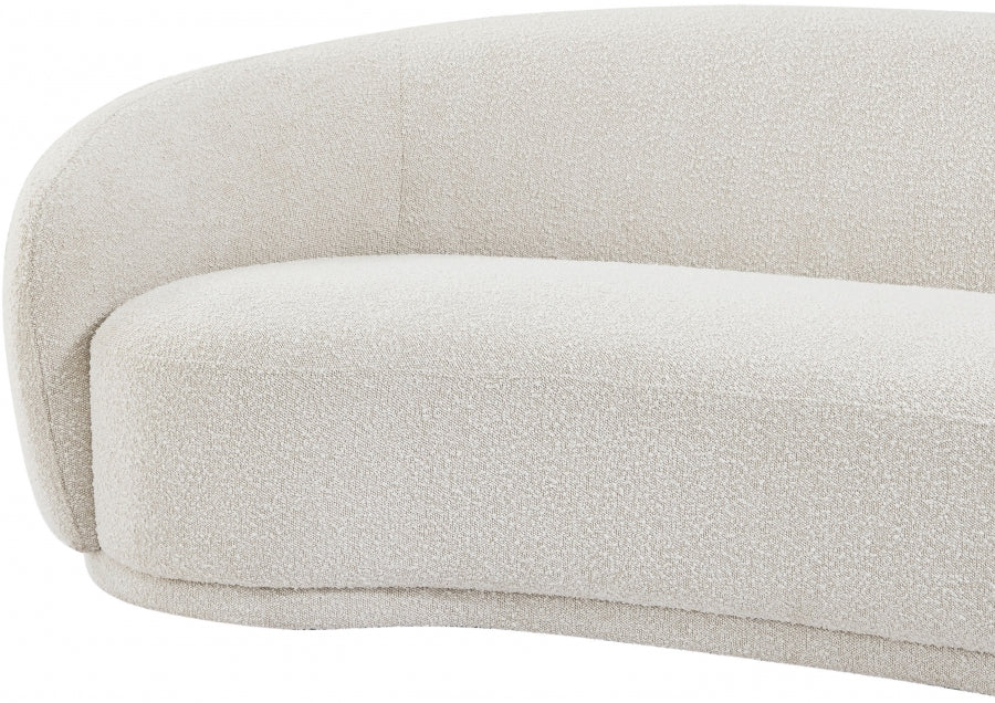 Hyde Cream Boucle Fabric Loveseat from Meridian - Luna Furniture