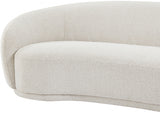 Hyde Cream Boucle Fabric Loveseat from Meridian - Luna Furniture