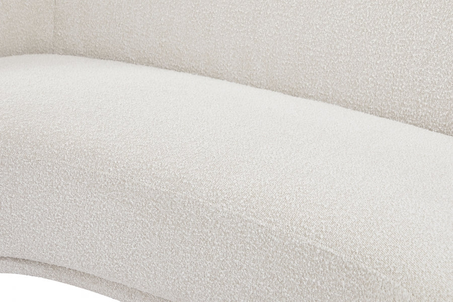 Hyde Cream Boucle Fabric Sofa from Meridian - Luna Furniture