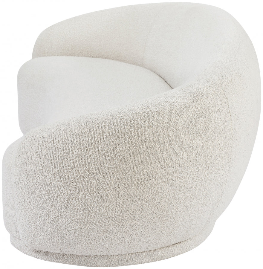 Hyde Cream Boucle Fabric Sofa from Meridian - Luna Furniture