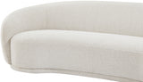 Hyde Cream Boucle Fabric Sofa from Meridian - Luna Furniture