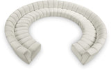 Infinity Cream Modular 11-Piece Sectional from Meridian - Luna Furniture