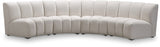 Infinity Cream Modular 4-Piece Sectional from Meridian - Luna Furniture