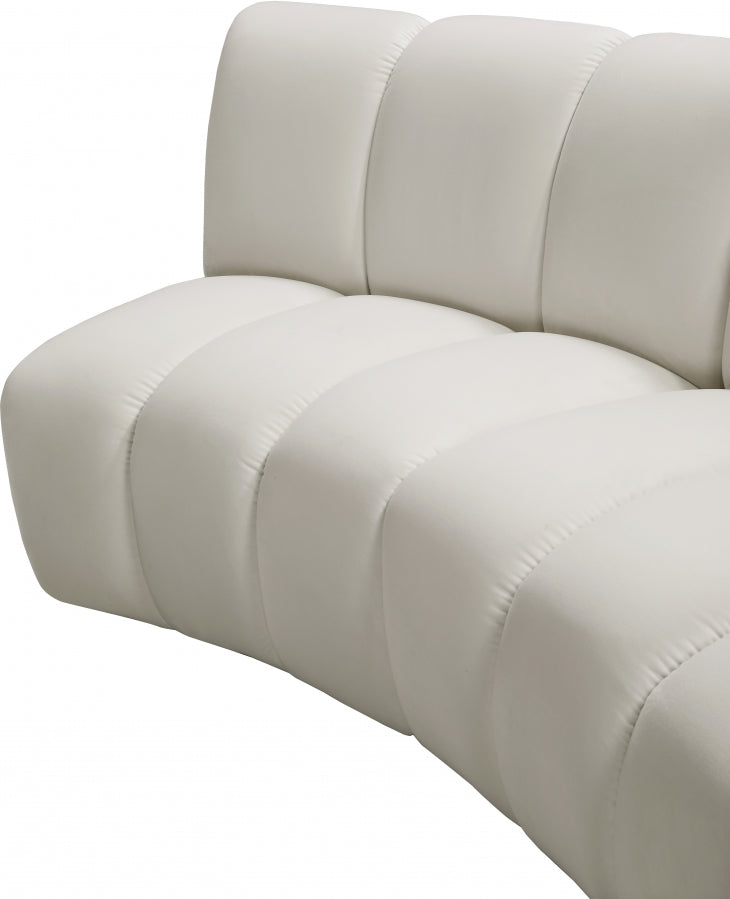 Infinity Cream Modular 4-Piece Sectional from Meridian - Luna Furniture