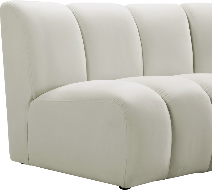 Infinity Cream Modular 4-Piece Sectional from Meridian - Luna Furniture