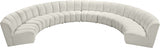 Infinity Cream Modular 8-Piece Sectional from Meridian - Luna Furniture