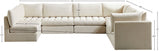 Jacob Cream Velvet Modular Sectional from Meridian - Luna Furniture