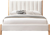 Cream Kona Fabric Full Bed from Meridian - Luna Furniture