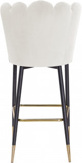 Lily Cream Bar Stool, Set of 2 from Meridian - Luna Furniture