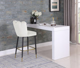 Lily Cream Bar Stool, Set of 2 from Meridian - Luna Furniture