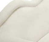 Lips Cream Velvet Chair from Meridian - Luna Furniture