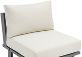 Maldives Cream Waterproof Fabric Outdoor Modular Accent Chair from Meridian - Luna Furniture