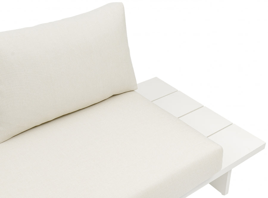 Maldives Cream Waterproof Fabric Outdoor Modular Sectional from Meridian - Luna Furniture