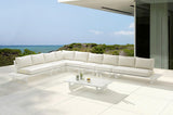 Maldives Cream Waterproof Fabric Outdoor Modular Sectional from Meridian - Luna Furniture