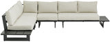 Maldives Cream Waterproof Fabric Outdoor Modular Sectional from Meridian - Luna Furniture