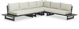 Maldives Cream Waterproof Fabric Outdoor Modular Sectional from Meridian - Luna Furniture