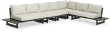 Maldives Cream Waterproof Fabric Outdoor Modular Sectional from Meridian - Luna Furniture