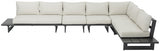 Maldives Cream Waterproof Fabric Outdoor Modular Sectional from Meridian - Luna Furniture