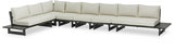 Maldives Cream Waterproof Fabric Outdoor Modular Sectional from Meridian - Luna Furniture