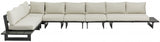 Maldives Cream Waterproof Fabric Outdoor Modular Sectional from Meridian - Luna Furniture