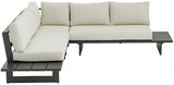 Maldives Cream Waterproof Fabric Outdoor Modular Sectional from Meridian - Luna Furniture