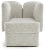 Marcel Cream Boucle Fabric Chair from Meridian - Luna Furniture