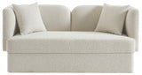 Marcel Cream Boucle Fabric Loveseat from Meridian - Luna Furniture