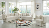 Marcel Cream Boucle Fabric Loveseat from Meridian - Luna Furniture