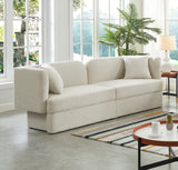 Marcel Cream Boucle Fabric Sofa from Meridian - Luna Furniture