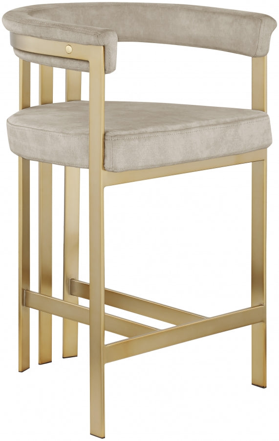 Marcello Cream Counter Stool from Meridian - Luna Furniture