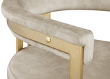 Marcello Cream Counter Stool from Meridian - Luna Furniture