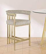 Marcello Cream Counter Stool from Meridian - Luna Furniture