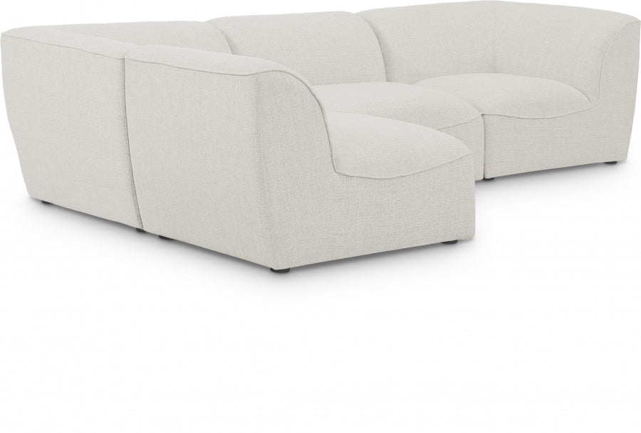 Miramar Cream Modular Sectional from Meridian - Luna Furniture