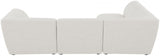 Miramar Cream Modular Sectional from Meridian - Luna Furniture