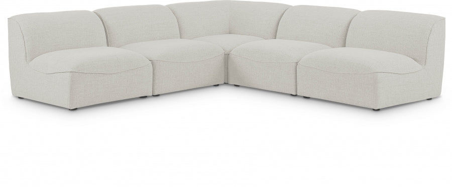 Miramar Cream Modular Sectional from Meridian - Luna Furniture