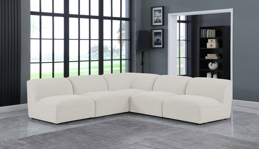 Miramar Cream Modular Sectional from Meridian - Luna Furniture