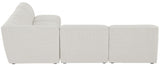 Miramar Cream Modular Sectional from Meridian - Luna Furniture