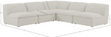 Miramar Cream Modular Sectional from Meridian - Luna Furniture